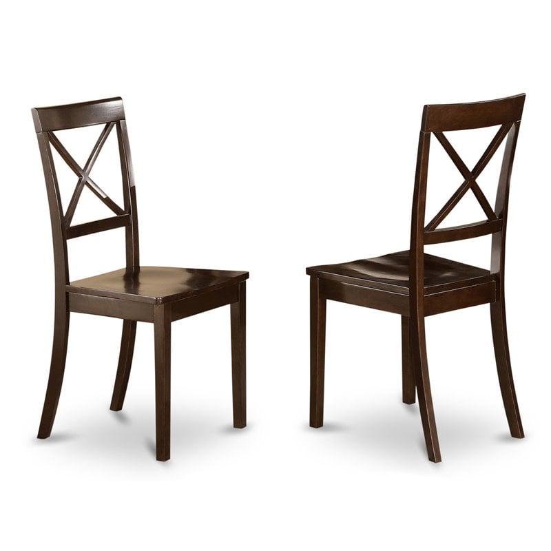 East West Furniture Henley 9-piece Wood Dining Set in Cappuccino