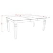 East West Furniture Weston 7-piece Wood Kitchen Set in Buttermilk/Cherry