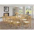 East West Furniture Vancouver 9-piece Wood Table and Dining Chairs in Oak