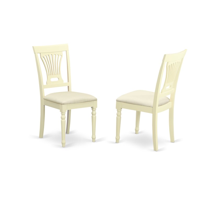 East West Furniture Napoleon 9-piece Wood Dinette Table Set in Buttermilk/Cherry