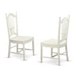 East West Furniture Vancouver 9-piece Wood Kitchen Set in Linen White