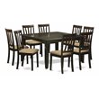 East West Furniture Parfait 9-piece Dining Set with Fabric Seat in Cappuccino
