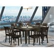 East West Furniture Parfait 9-piece Wood Dining Room Set in Cappuccino