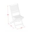 East West Furniture Beasley 5-piece Wood Patio Set in Natural Oil