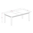 East West Furniture Quincy 9-piece Wood Dining Table and Chair Set in Cherry