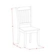 East West Furniture Quincy 9-piece Wood Dining Table and Chair Set in Cherry