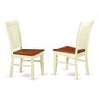 East West Furniture Quincy 9-piece Wood Dinette Table Set in Buttermilk/Cherry