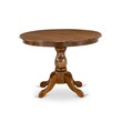 East West Furniture Hartland 3-piece Wood Dining Set in Walnut