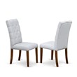 East West Furniture Hartland 3-piece Wood Dining Set in Walnut