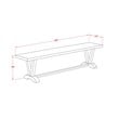 East West Furniture V-Style 3-piece Wood Dining Table Set in Black
