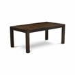East West Furniture Lismore 5-piece Wood Dining Set in Brown/Light Sable