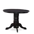 East West Furniture Shelton 5-piece Wood Dining Table Set in Black