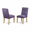 East West Furniture Monza 5-piece Wood Dining Set in Oak/Dahlia