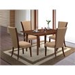 East West Furniture Norfolk 5-piece Wood Dining Room Table Set in Mahogany