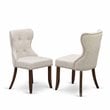 East West Furniture Monza 5-piece Wood Table and Dining Chair Set in Mahogany