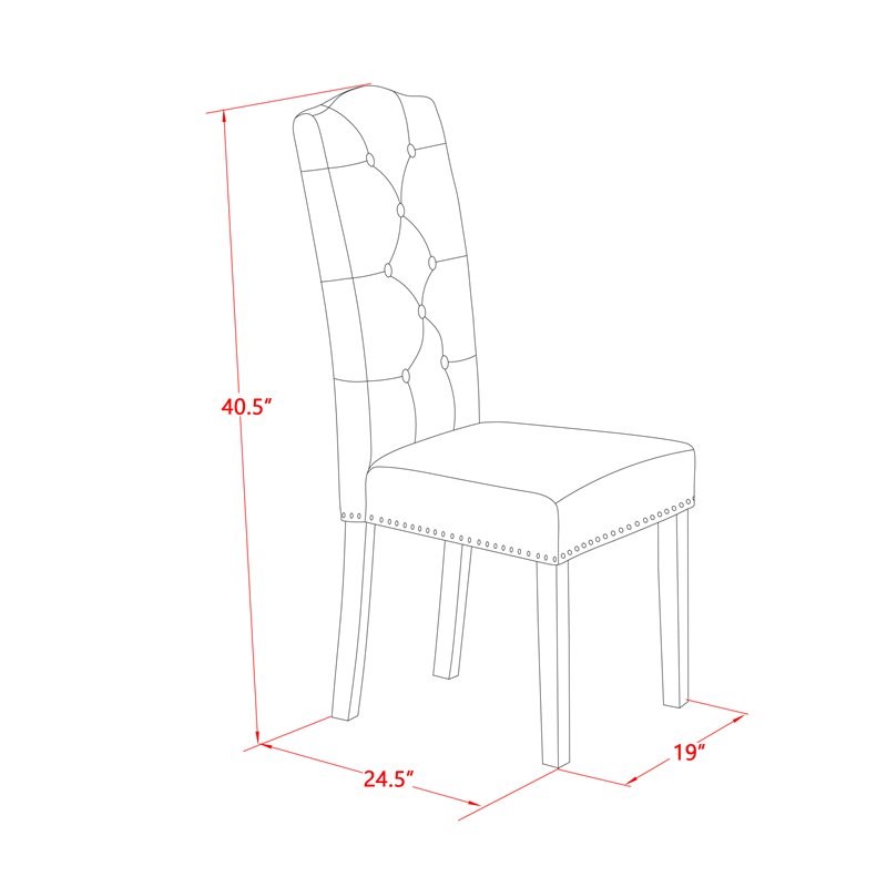 East West Furniture X-Style 5-piece Wood Dining Set in Gray Finish