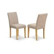 East West Furniture 5Pcs Wood Kitchen Dining Table Set in Oak/Light Fawn
