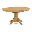 East West Furniture Avon 7-piece Wood Dining Set in Oak/Dark Coffee