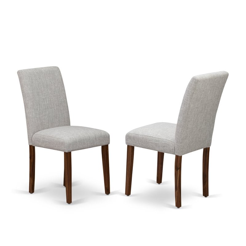 East West Furniture Celina 7-piece Wood Dining Set in Natural/Doeskin