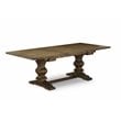 East West Furniture Lassale 7-piece Wood Dining Set in Jacobean Brown/Black