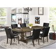 East West Furniture Lassale 7-piece Wood Kitchen Set in Jacobean Brown