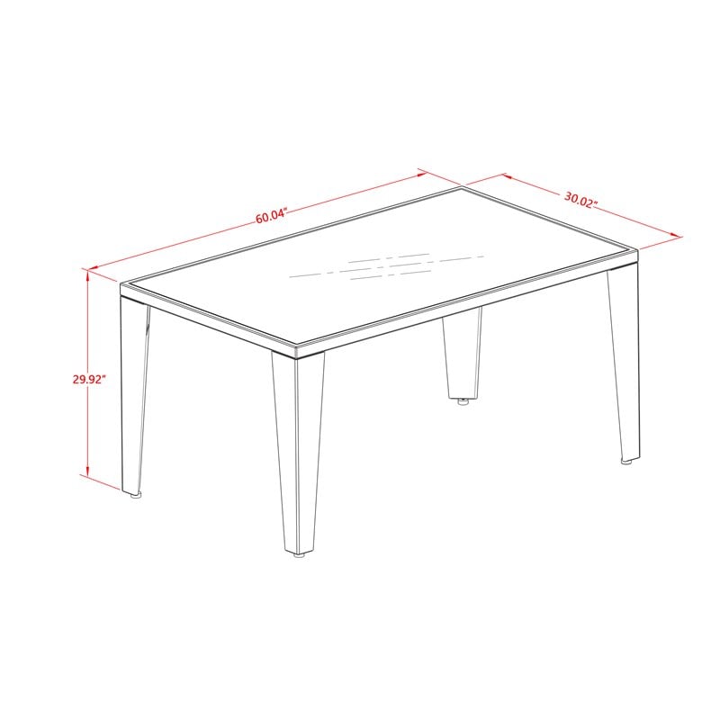 East West Furniture Gudhjem 5-piece Patio Dining Set with Armchairs in Natural