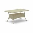 East West Furniture Oslo 5-piece Modern Metal Patio Set in Natural