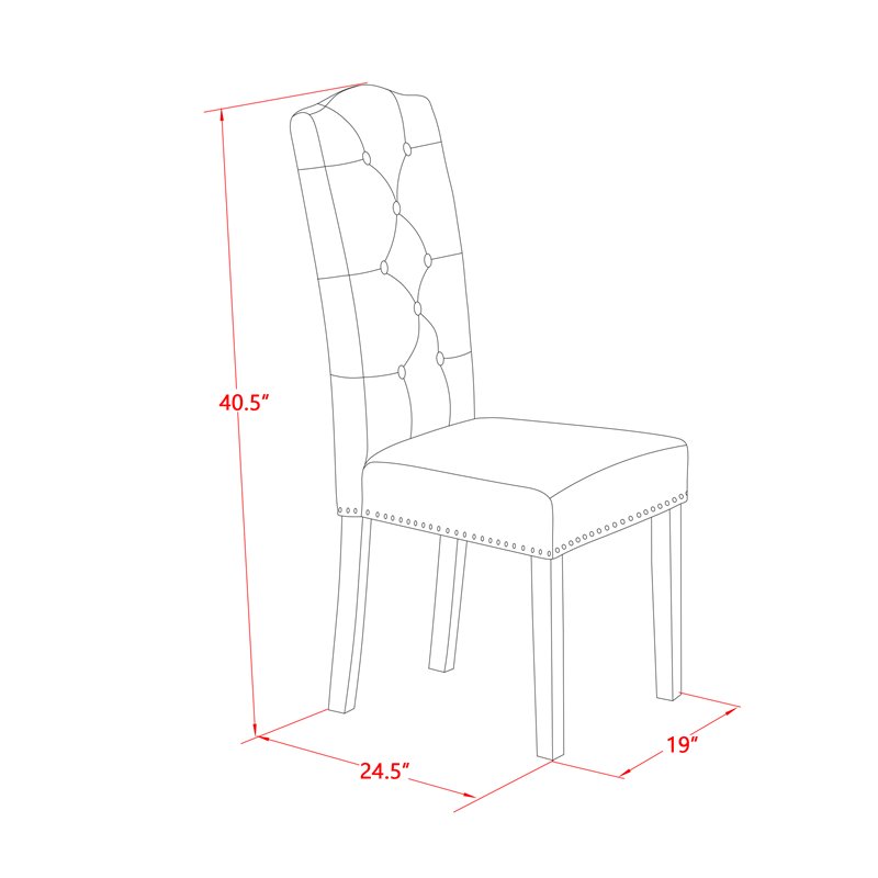 East West Furniture Vancouver 9-piece Wood Dinette Set in Linen White