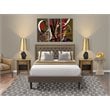 East West Furniture 3-piece Traditional Wood Bed Set in Brown