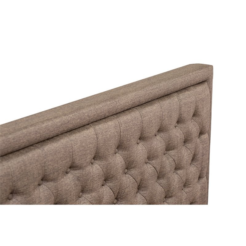 East West Furniture Kendall 2-Piece Wood Full Bedroom Set in Brown/Mahogany