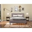 East West Furniture Nolan 3-Piece Wood King Bedroom Set in Brown Taupe/Jacobean