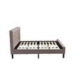 East West Furniture Nolan 3-Piece Wood King Bedroom Set in Brown Taupe/Jacobean
