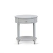 East West Furniture Nolan 3-Piece Wooden King Bedroom Set in White/Urban Gray