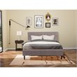 East West Furniture Nolan 2-Piece Wood King Bedroom Set in Brown Taupe/Jacobean