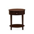 East West Furniture Granbury 2-Piece Wood King Bedroom Set in Brown/Mahogany