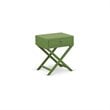 East West Furniture Nolan 3 Pieces Wood King Bedroom Set in White/Clover Green