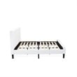 East West Furniture Nolan 3 Pieces Wooden King Bedroom Set in White/Urban Gray