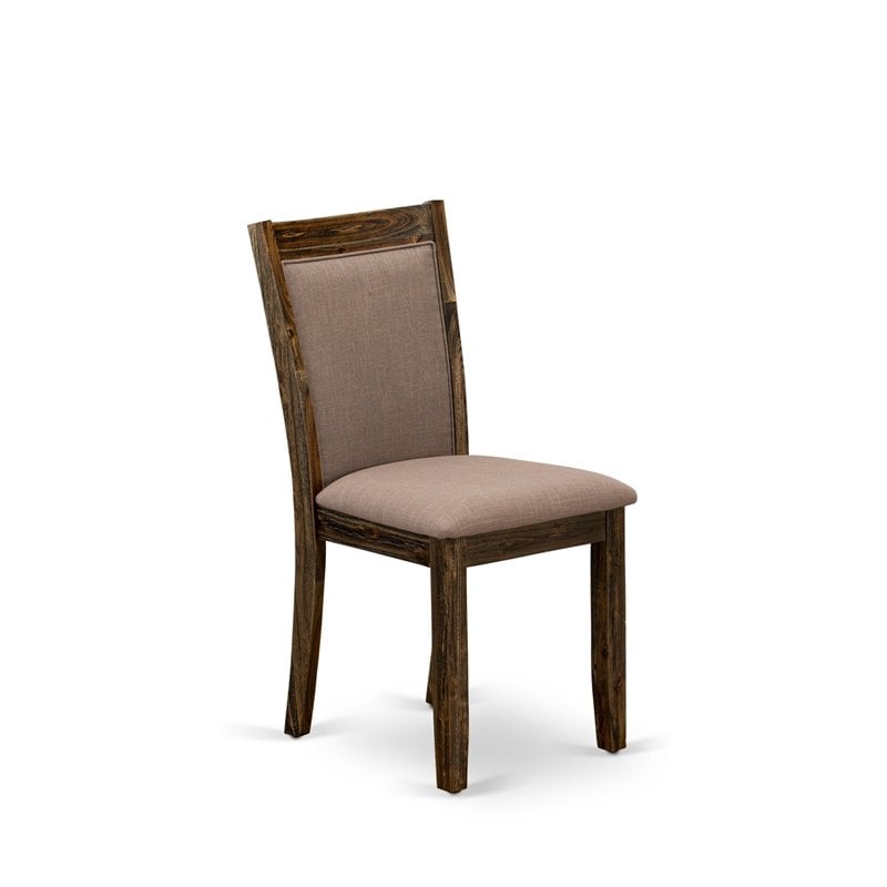 East West Furniture Ferris 5-Piece Wooden Dining Set in Jacobean/Coffee