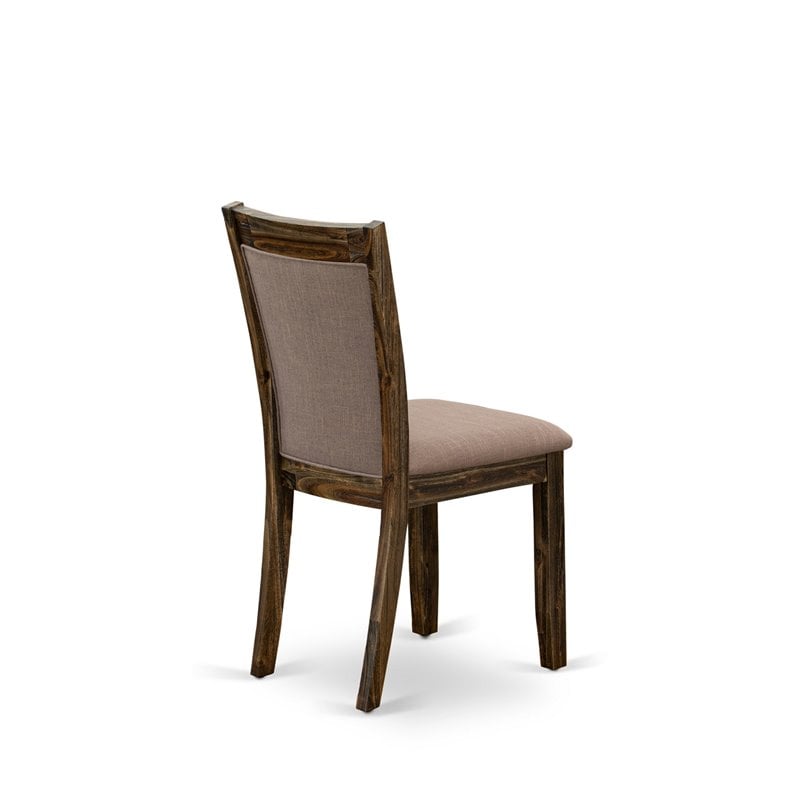 East West Furniture Ferris 5-Piece Wooden Dining Set in Jacobean/Coffee