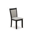 East West Furniture Antique 5-Piece Wooden Dining Set in Shitake/Black
