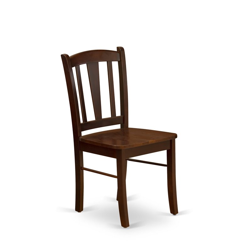 East West Furniture Hartland 3 Pieces Solid Wooden Dining Set in Mahogany