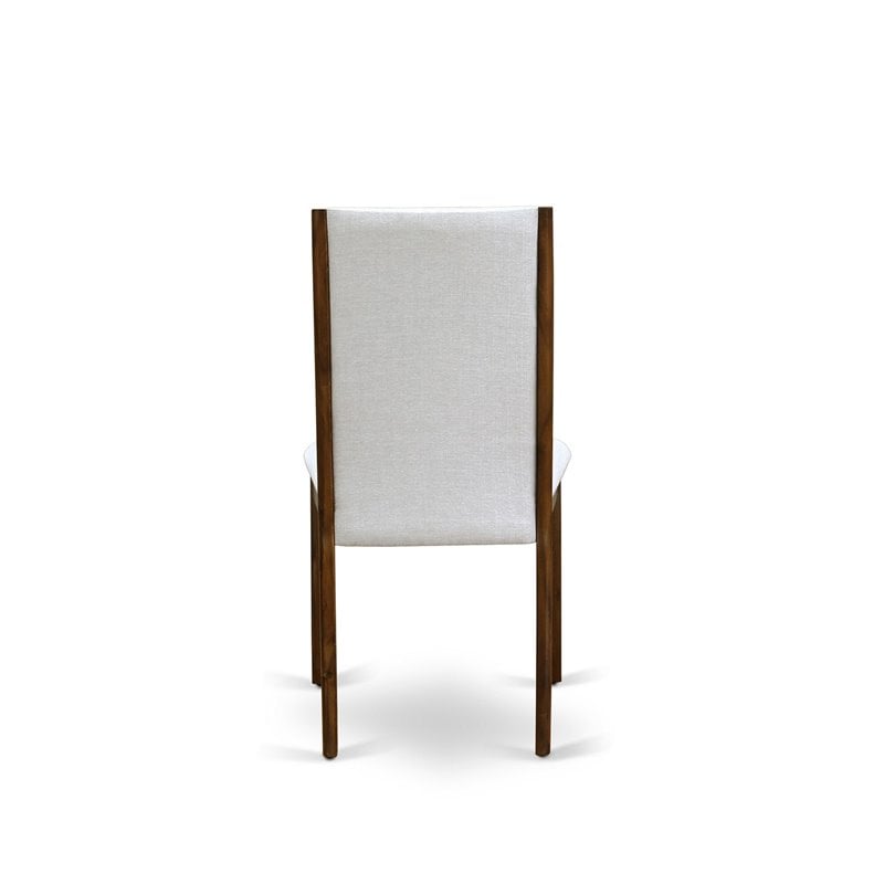 East West Furniture Hartland 5-Piece Wooden Dining Set in Walnut/Gray