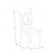 East West Furniture Plainville 7-Piece Wooden Dining Set in White/Cherry