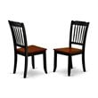 East West Furniture Plainville 9-Piece Wooden Dining Set in Black/Cherry