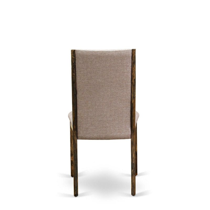 East West Furniture Irving 5 Pieces Wood Dining Set in Gray/Distressed Jacobean