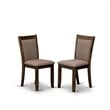 East West Furniture V-Style 9-Piece Wood Dining Set in Coffee/Jacobean
