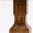 East West Furniture Irving Asian Wood Dining Table in Sandblasting Walnut