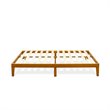 East West Furniture Denton Engineered Wood Full Platform Bed in Rustic Oak
