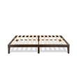 East West Furniture Denton Engineered Wood Queen Bed in Weathered Walnut
