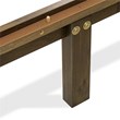 East West Furniture Denton Engineered Wood Queen Bed in Weathered Walnut